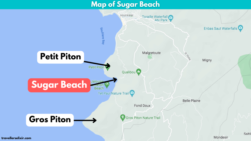 Map of Sugar Beach