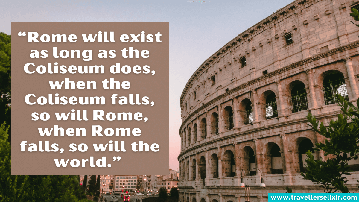 118 Rome Captions For Instagram - Puns, Quotes & Short Captions